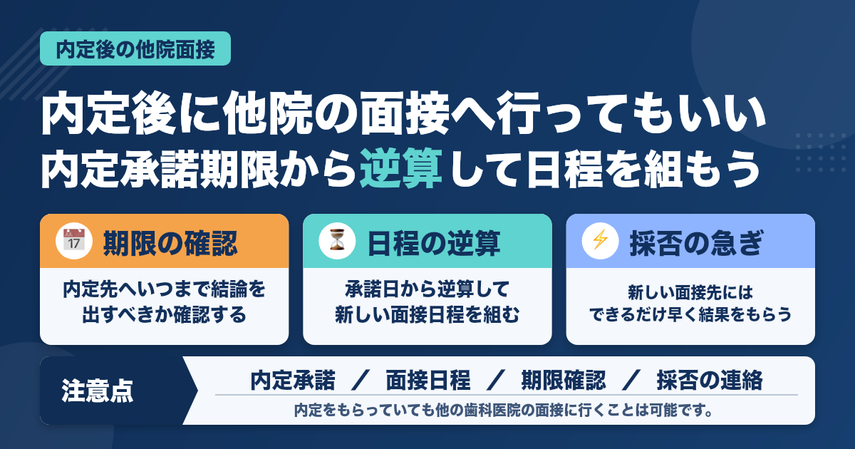 【歯科衛生士】内定をもらったけど、別の歯科医院の面接を受けたくなったら
