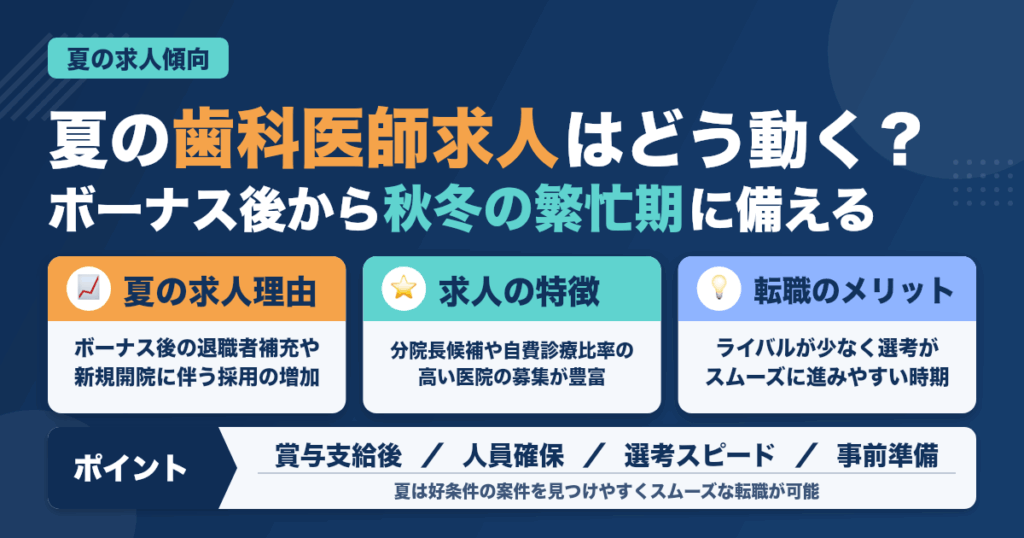 【要チェック】夏に増える求人の傾向とは