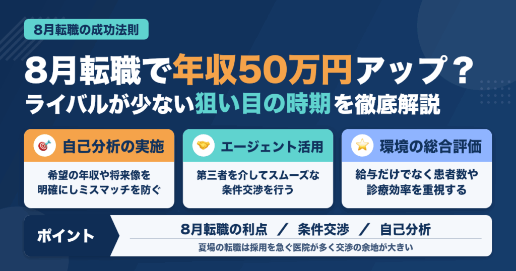 8月転職で年収50万円アップした方法とは