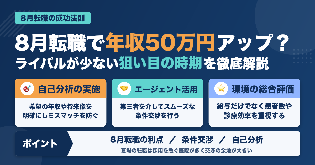 8月転職で年収50万円アップした方法とは