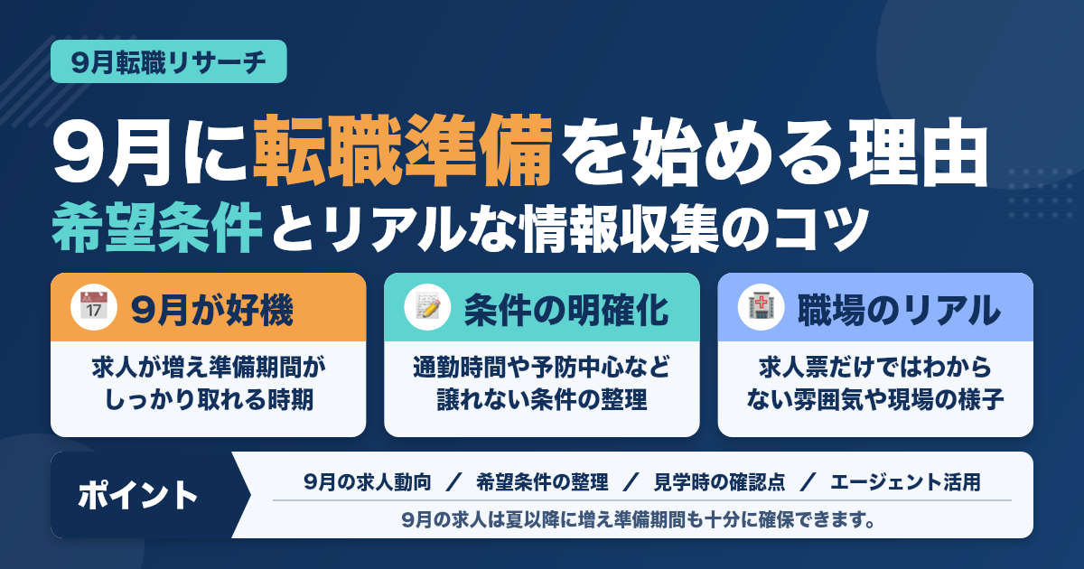 衛生士が9月に始めたい職場リサーチ法