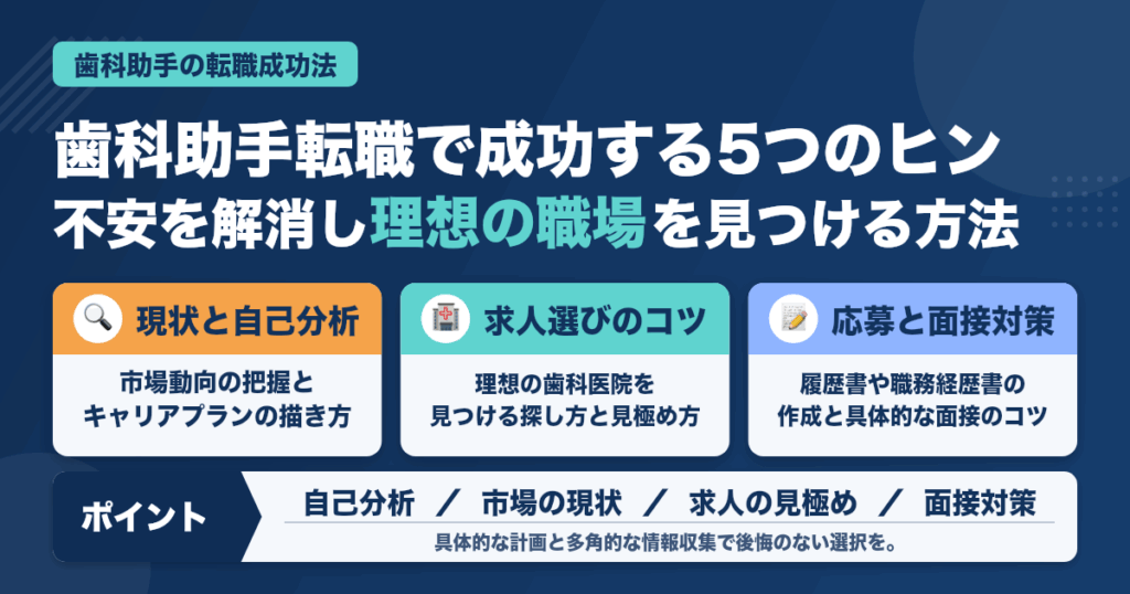 歯科助手として転職活動を始めるあなたへ：成功への5つのヒント