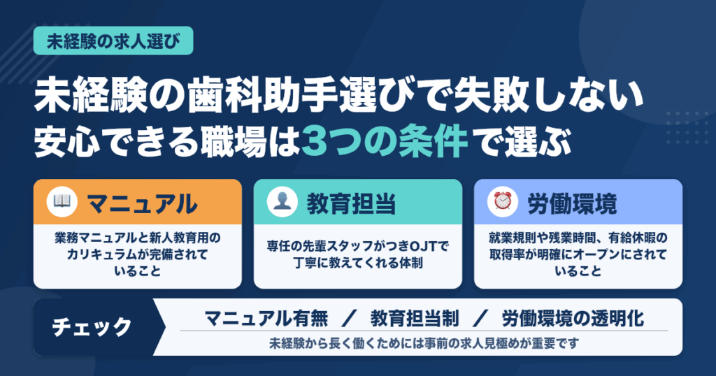 医療業界が初めてでも安心な職場の選び方：未経験歯科助手が失敗しない求人見極め術
