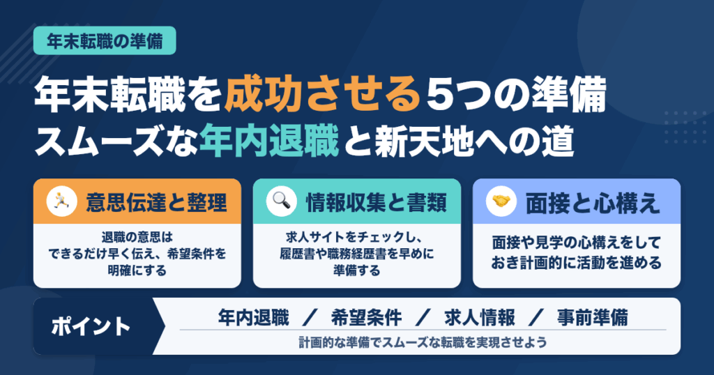 年末転職を成功させる！衛生士が準備すべき5つのこと