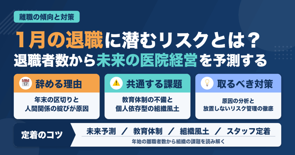 医院の未来は「1月の退職者数」で読める説
