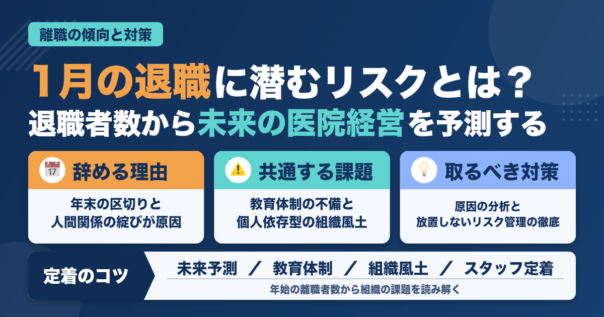 医院の未来は「1月の退職者数」で読める説