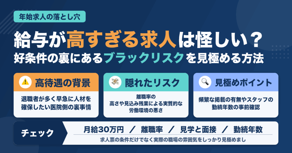 年始求人で「給与高すぎ」はブラックの予兆？