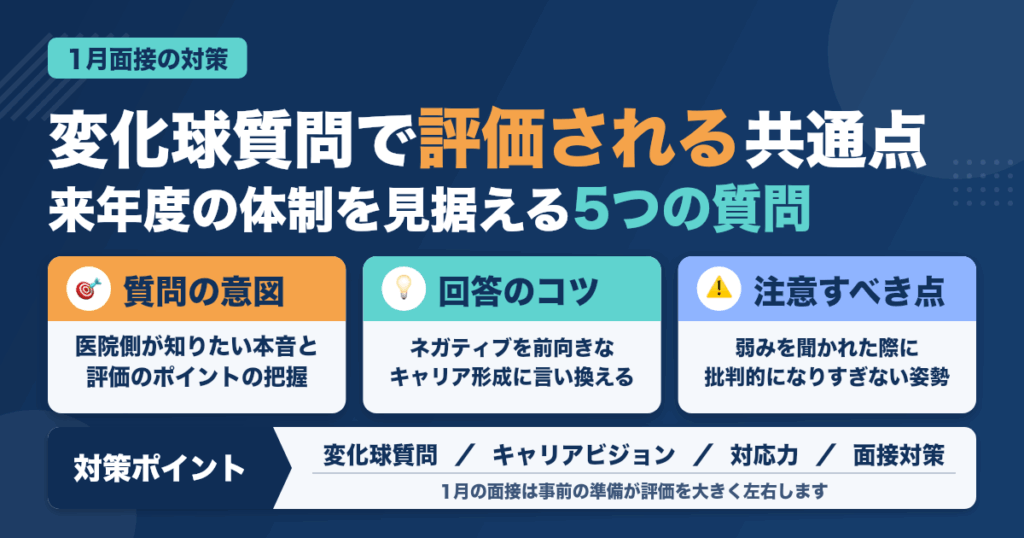 1月の面接で聞かれがちな変化球質問5選