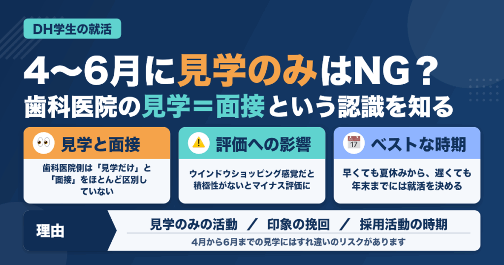 【歯科衛生士学生】早期に「見学のみの活動」はやめるべき3つ理由