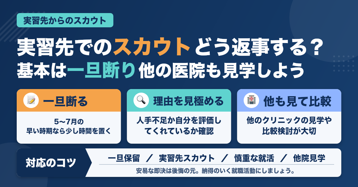 【5月から7月】歯科衛生士学生で実習先から「ウチに来ないか」と言われたら断ろう