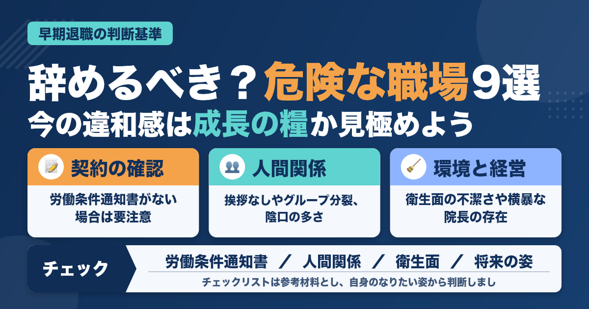 「ここの歯科医院、早めにやめた方がいいかも？」と思ったときの判断を間違わないためのチェックリスト９選
